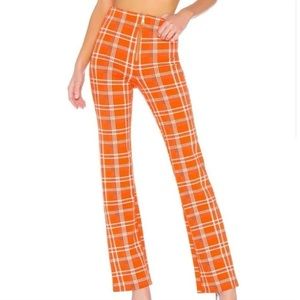 Orange plaid pants I.AM.GIA